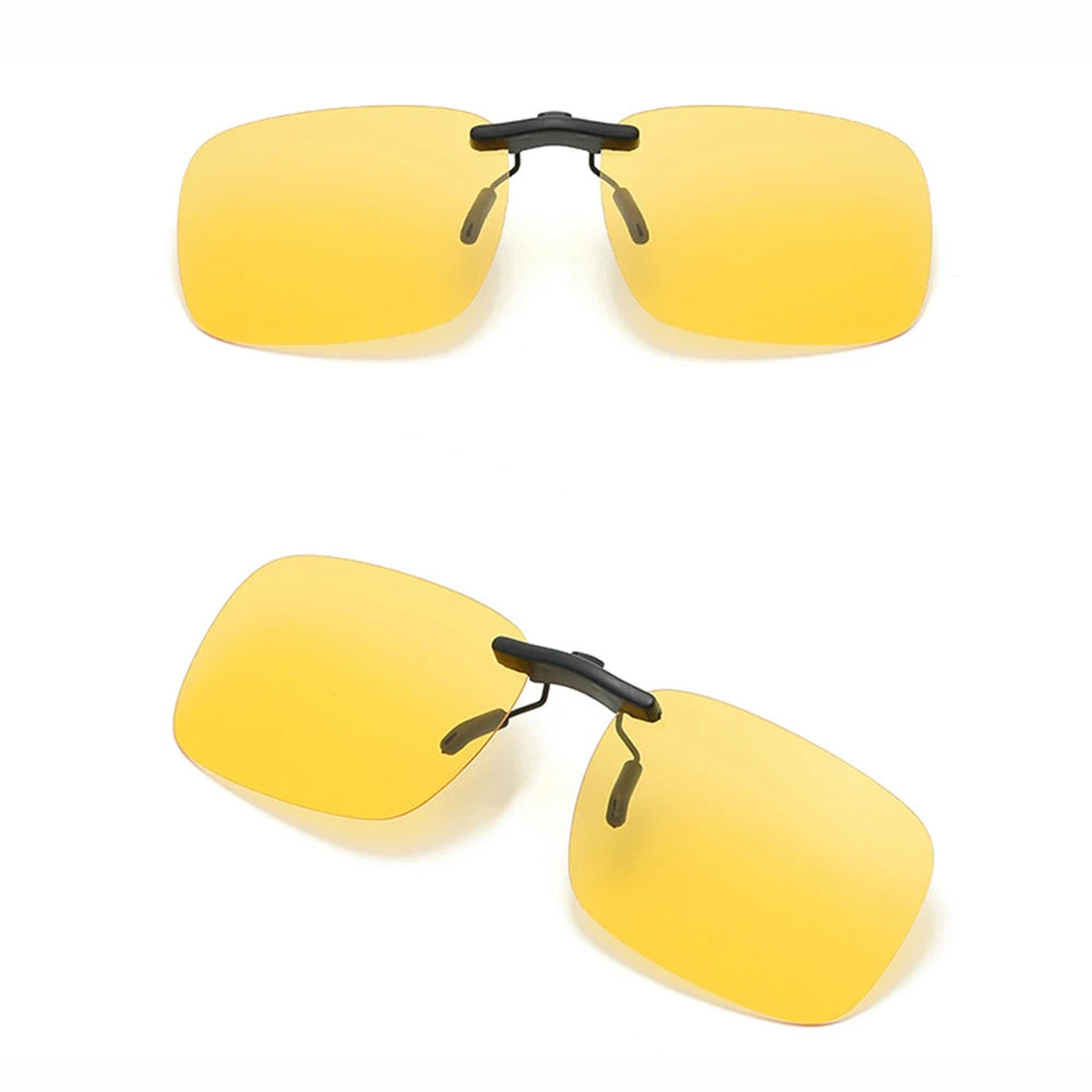 Polarized Rimless Clip On Sunglasses - Glasses Narrow Clip-on Lenses Women Anti-glare Sunglasses UV400 Goggles New In