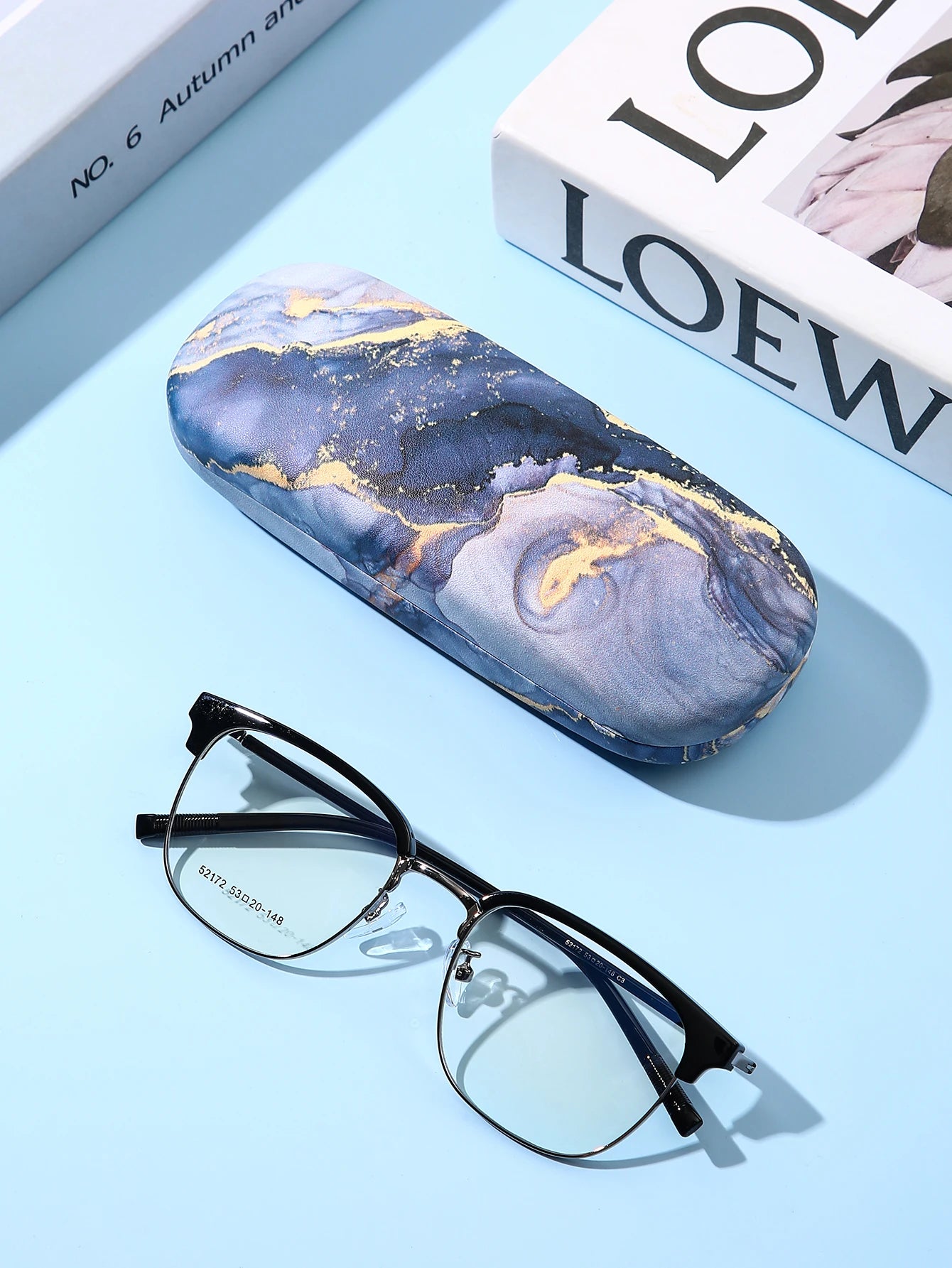 Graffiti Ripple Print Glasses Case - Durable Waterproof & Portable Protective Eyewear Holder Box for Women Men