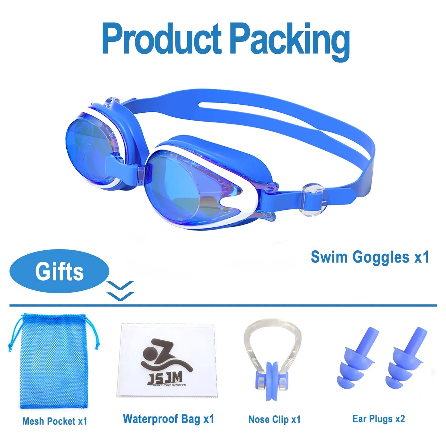 Kids Swimming Goggles - Anti-Fog UV Protection Waterproof Silicone Swim Glasses for Boys Girls Swim Eyewear Gift