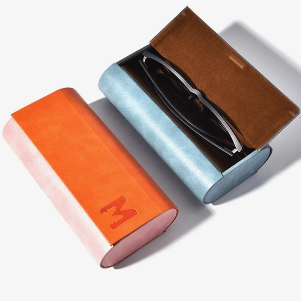 DOUBLE Glasses Case - For 2 Pair Eyeglasses Holder Portable Glasses Case Double Layer Glasses Case