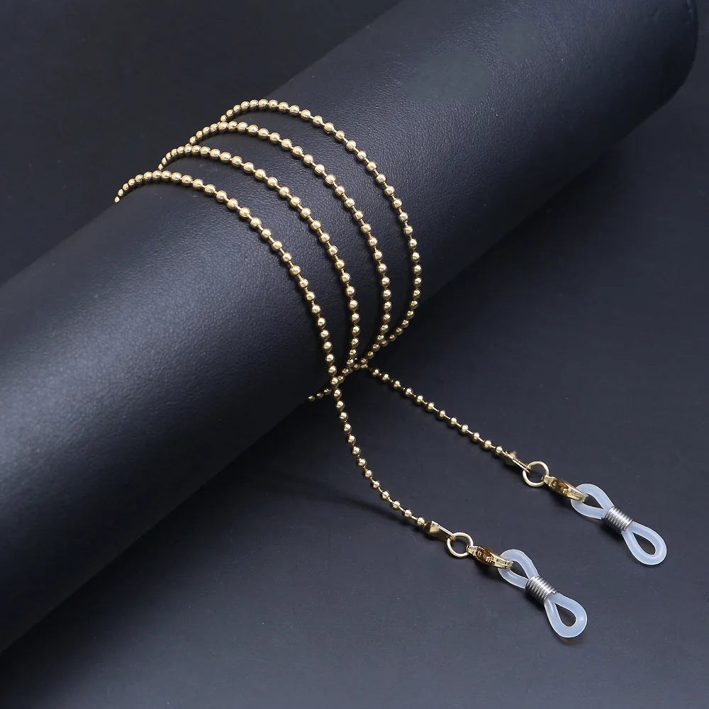 Pearl Style Glasses Chain - Pearl Flower Glasses Hanging Rope Anti-Lost Eyewear Mask Lanyard Women Sunglasses Glasses Chain