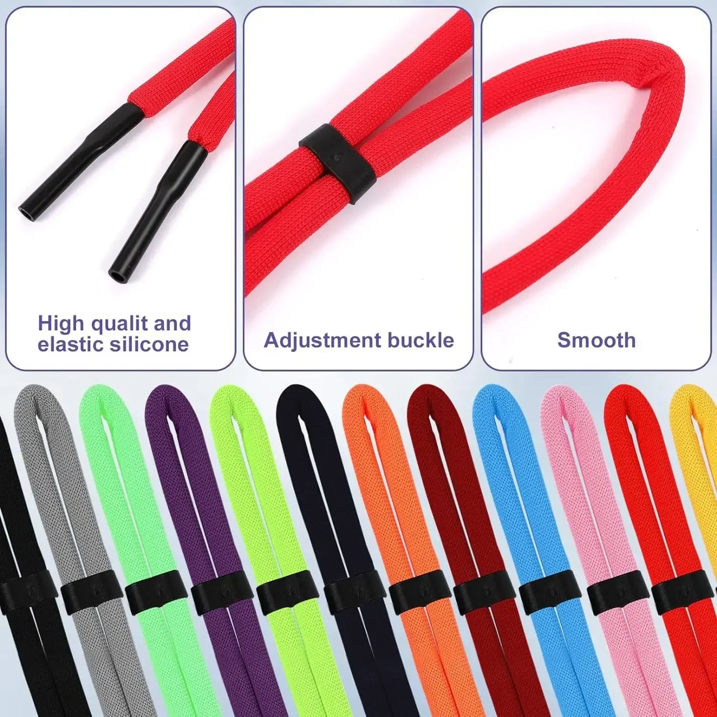 1/5Pcs Floating Foam Rope Chain Sport Glasses Cord Eyewear Strap Lanyards Adjustable Eyeglasses Holder Neck Strap String Holder