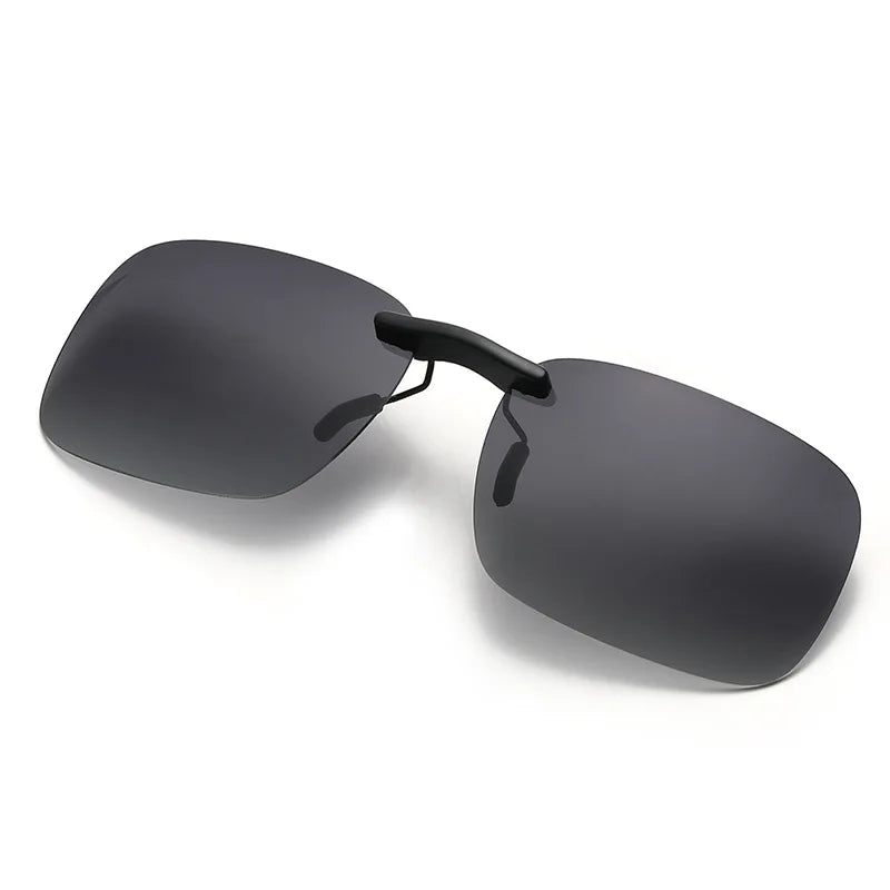 Polarized Rimless Clip On Sunglasses - Glasses Narrow Clip-on Lenses Women Anti-glare Sunglasses UV400 Goggles New In