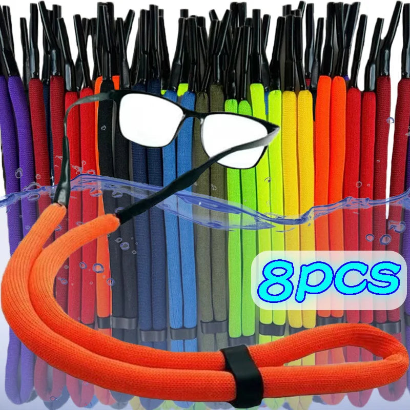 Swimming Adjustable Floating Foam Chain Eyeglasses Straps Sport Glasses Cord Eyewear Strap Lanyard Anti-Slip String Cord Holder