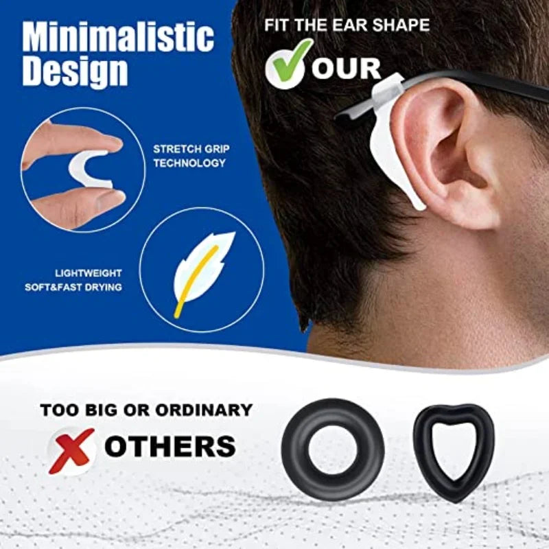 Silicone Antii-Slip Spectacle Attachments
