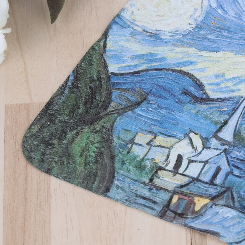 Van Gogh Microfibre Glasses Cloths - Clean Lens Dust Wiper Camera Screen Cleaner Soft Suede