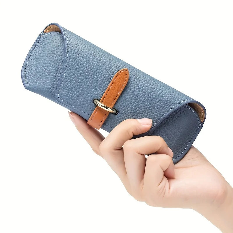 Trendy Ladies spectacle cases , suitable for various eyeglasses storage cases, portable thickened PU glasses case