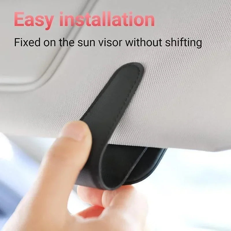 Car Glasses Case Sunglasses Clip Card Ticket Holder