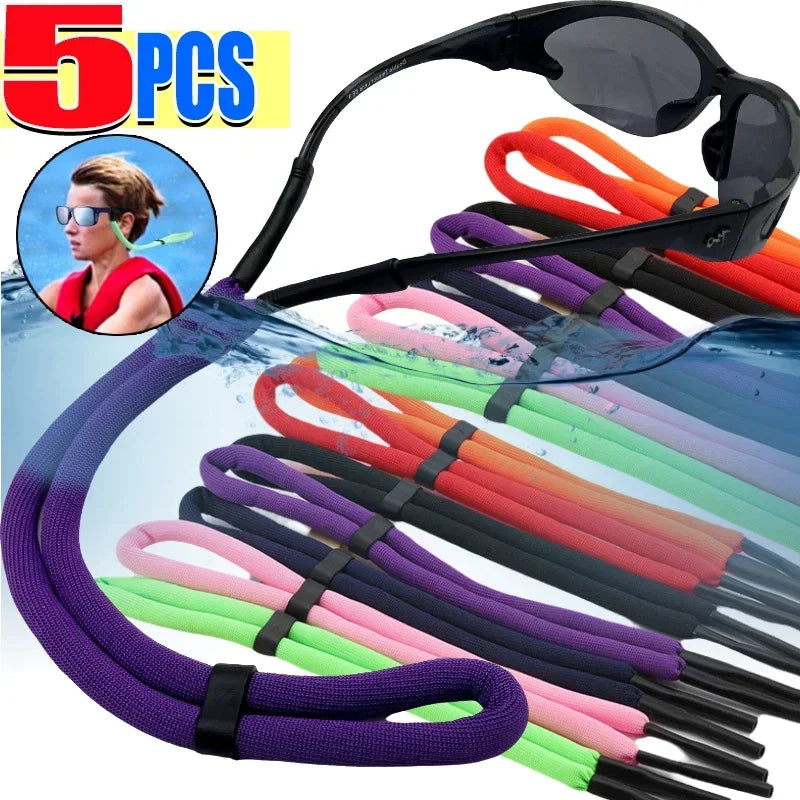 1/5Pcs Floating Foam Rope Chain Sport Glasses Cord Eyewear Strap Lanyards Adjustable Eyeglasses Holder Neck Strap String Holder
