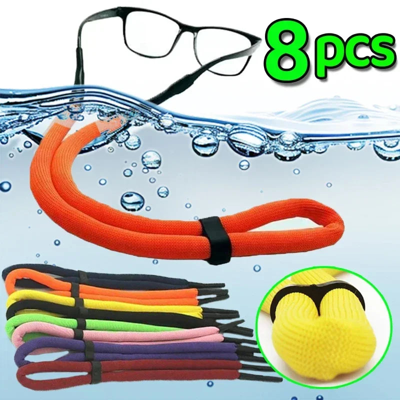 Swimming Adjustable Floating Foam Chain Eyeglasses Straps Sport Glasses Cord Eyewear Strap Lanyard Anti-Slip String Cord Holder