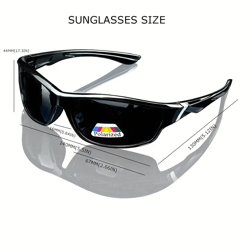 Vintage Sports Sunglasses - Men Women Fishing Running Cycling Mountaineering Sport Man Sun Glasses Anti-Glare UV400