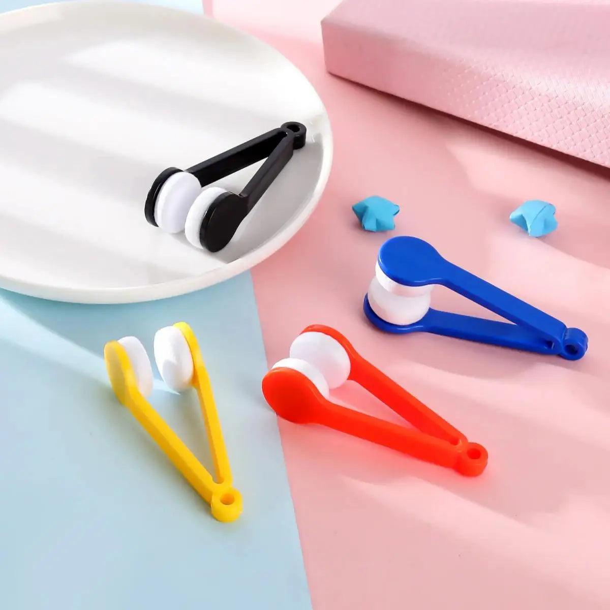 Glasses Cleaning Rub Portable Multifunctional Mini Eye Glasses Cleaner Brush Sunglasses Spectacles Microfiber Wiping Tool