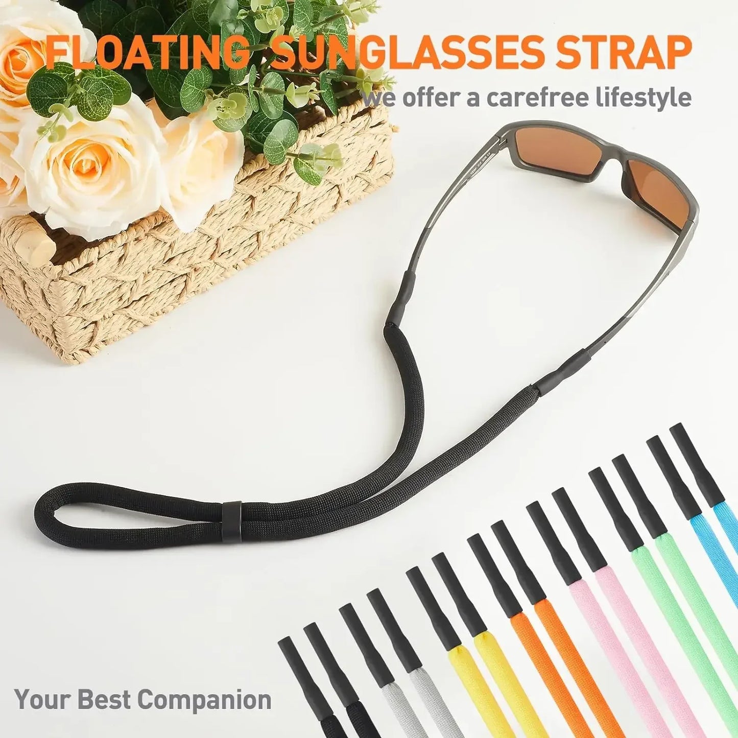 1/5Pcs Floating Foam Rope Chain Sport Glasses Cord Eyewear Strap Lanyards Adjustable Eyeglasses Holder Neck Strap String Holder