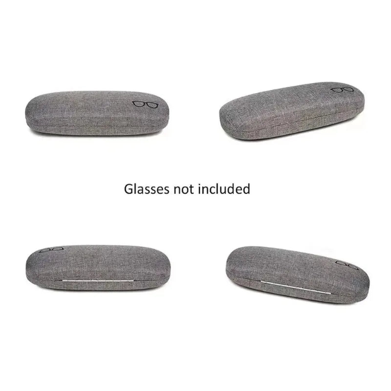 Linen Wrapped Hard Glasses Case - Hard Shell Linen Fabrics Eyewear Cases Cover Protective for Men Women Sunglasses Eyeglasses Glasses Box