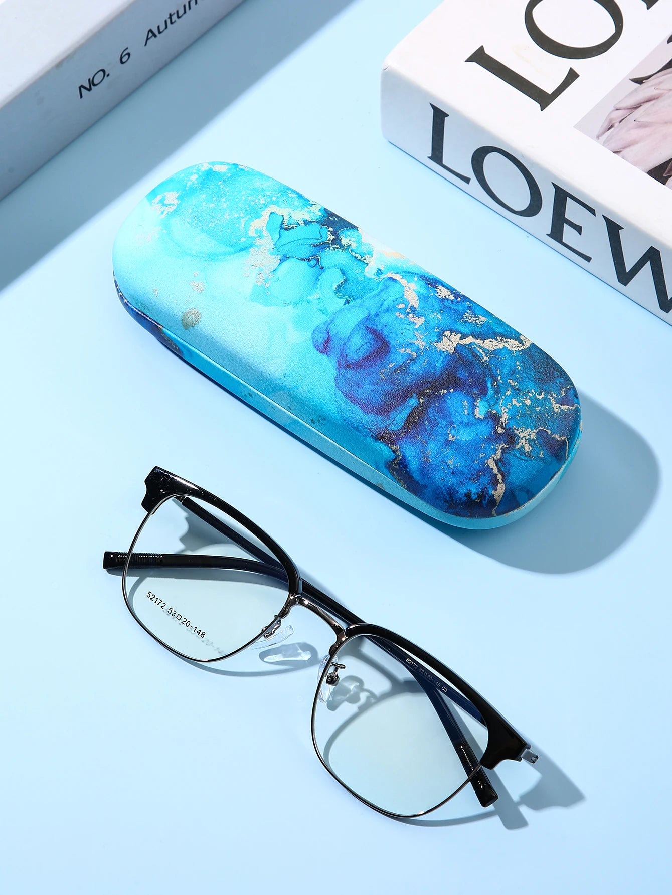 Graffiti Ripple Print Glasses Case - Durable Waterproof & Portable Protective Eyewear Holder Box for Women Men