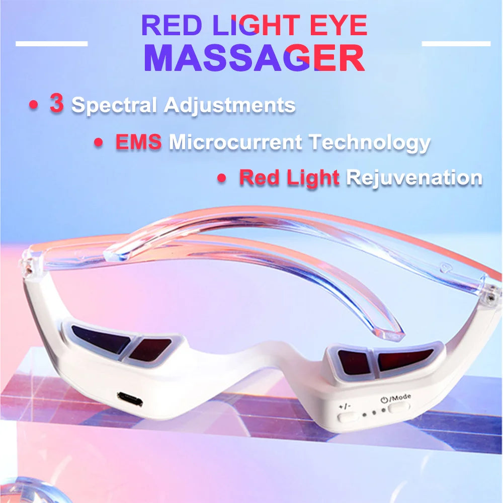 Undereye EMS Redlight - Eye Massage Instrument Beauty Device Dark Circles Anti-eye Wrinkles Essence Introducer Eye Beauty Device