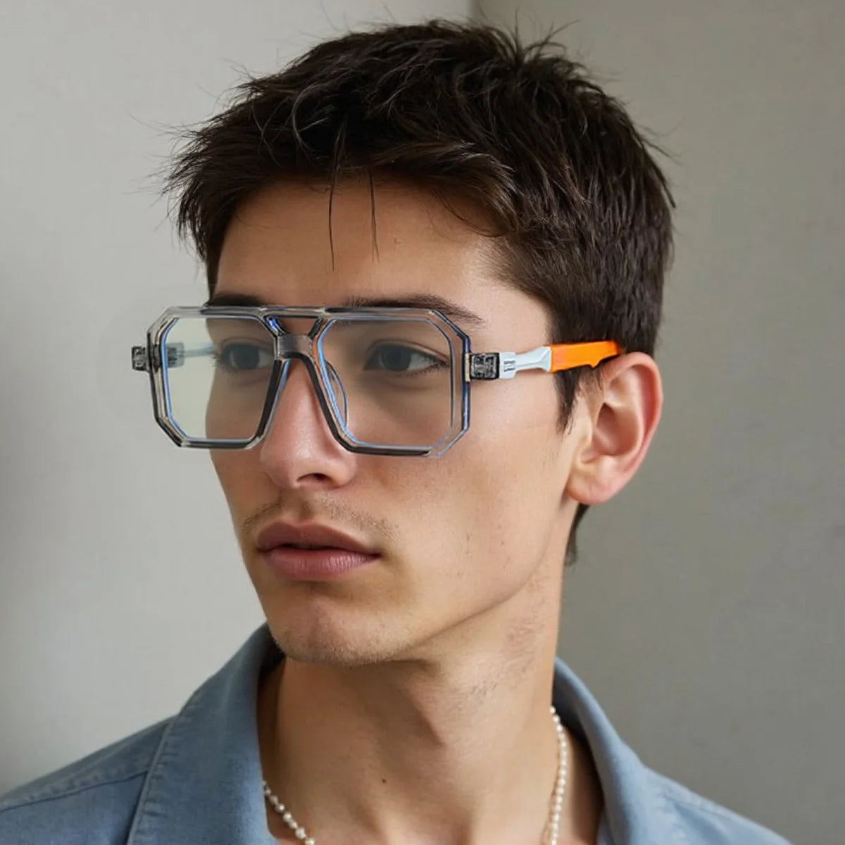 Light Frame Anti Blue Glasses Transparent Black Optical Glasse Women Men Square Eyewear Blocking eyeglasse Spectacle Eyeglasses