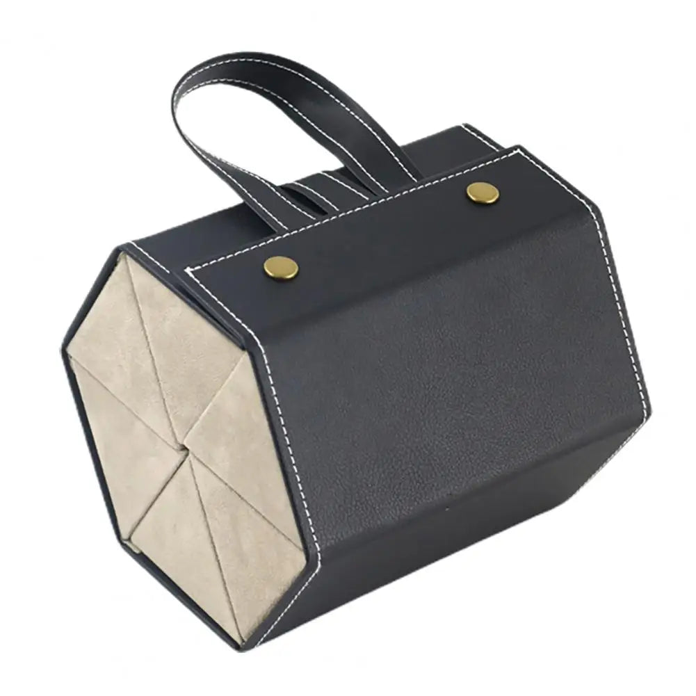 Eyewear Storage Box with Metal Snaps - Multiple Compartments Solid Color Design Sunglasses Jewelry Organizer Storage Case