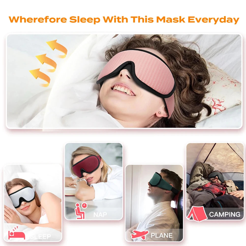Soft 3D Sleep Mask 100% Light Blocking