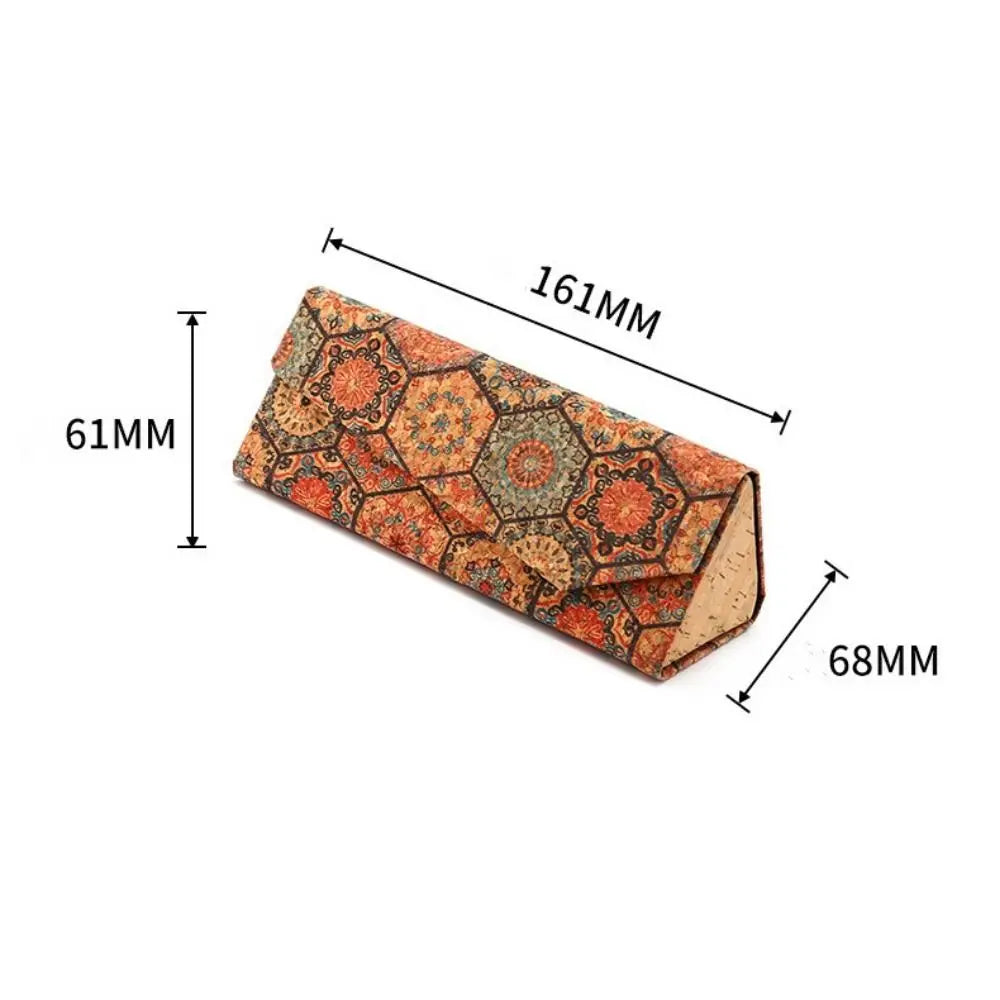 Folding Triangle Glasses Case Women Personalit Sunglasses Box Portable Travel Glasses Storage Box