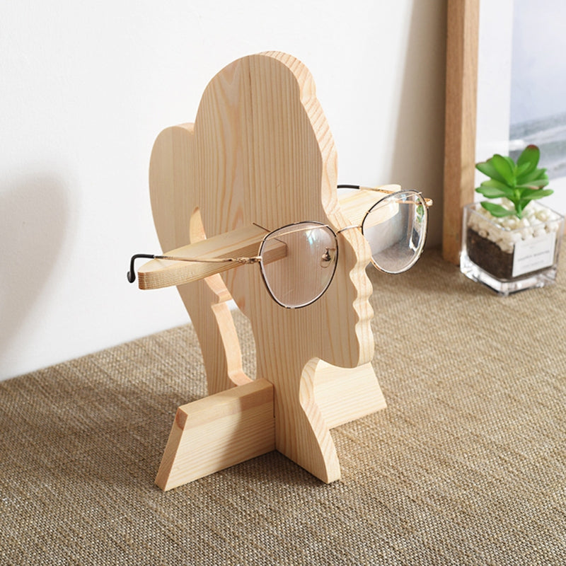 Wooden Glasses Display Shelf Wood Sunglasses Bracket Cabinet Woman Man for Spectacle Frame Display Props Decorative Supplies