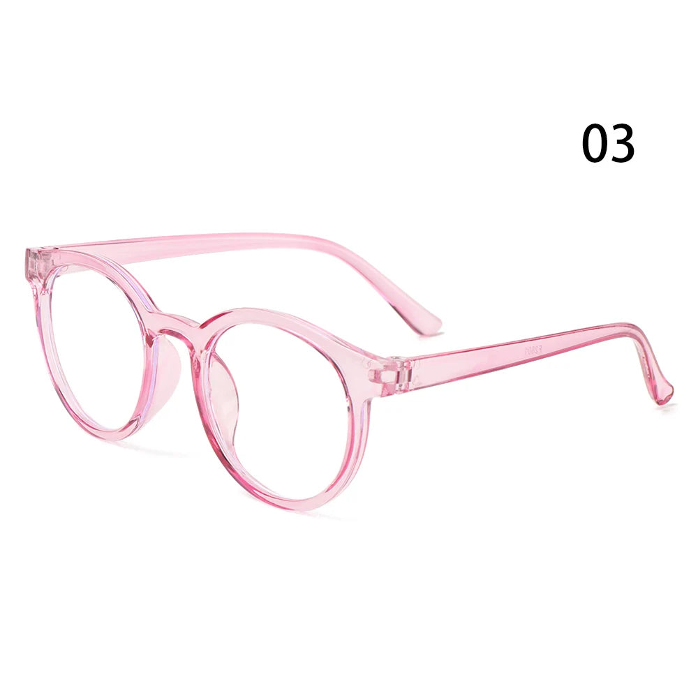 Children Round Anti-blue Light Eyeglasses Ultra Light Frame Computer Glasses Protection Portable Eyewear Goggles Spectacle