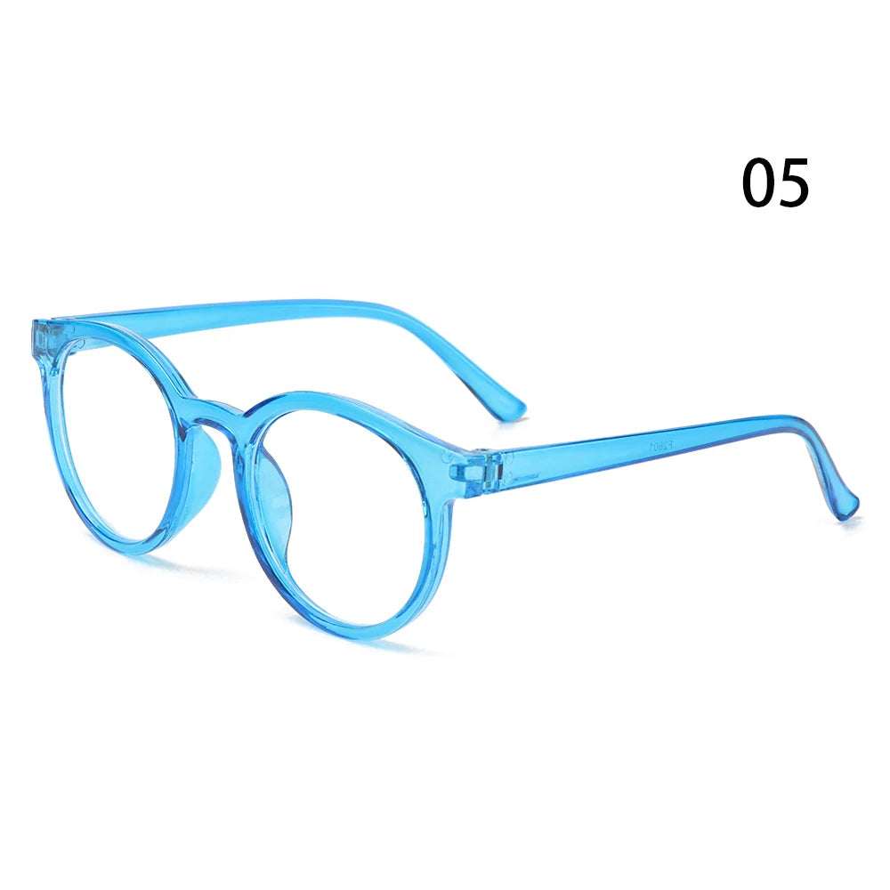 Children Round Anti-blue Light Eyeglasses Ultra Light Frame Computer Glasses Protection Portable Eyewear Goggles Spectacle