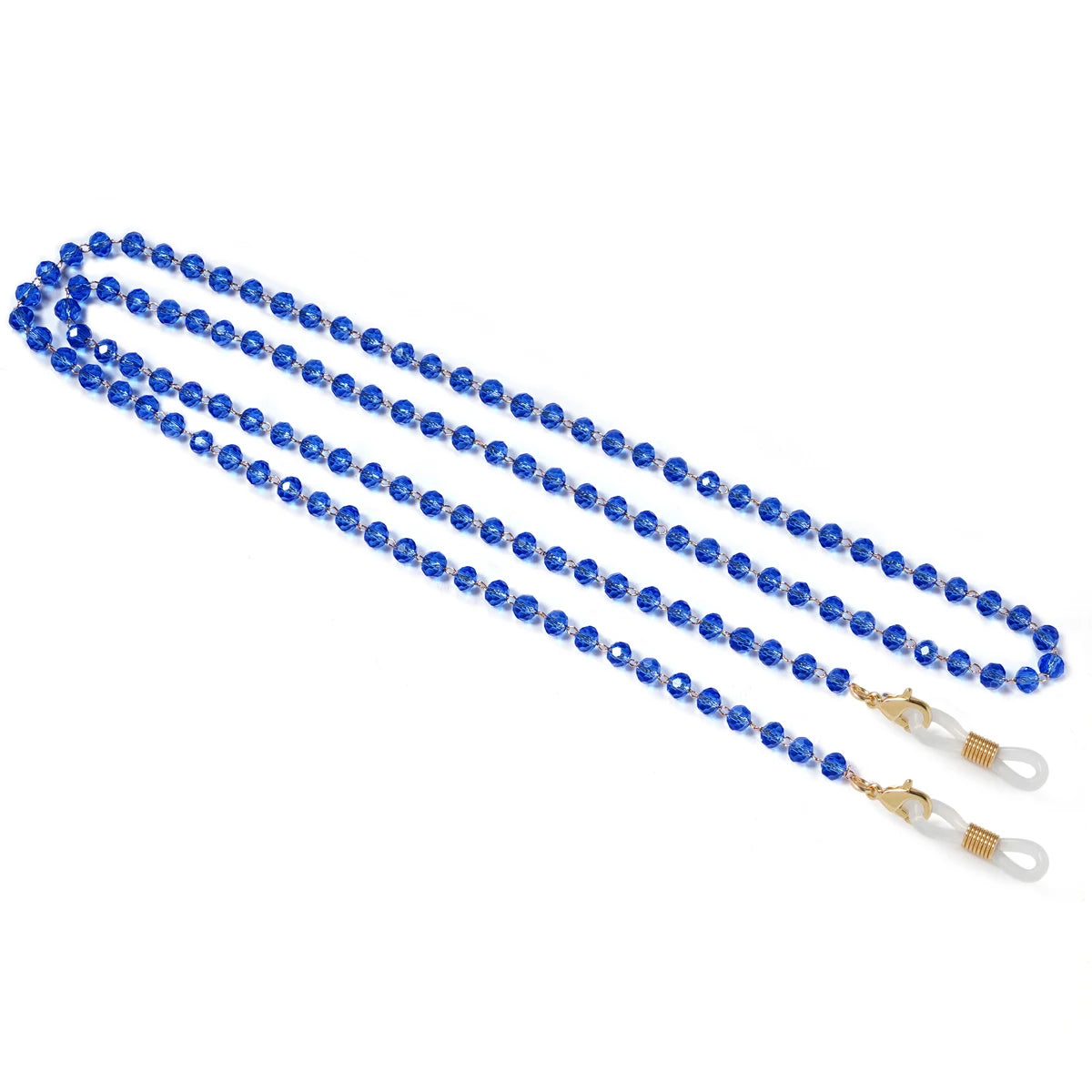 Classic Black Pearl Acrylic Beaded Glasses Chain with silicone anti-skid adjustable eyewear attachments for all glasses