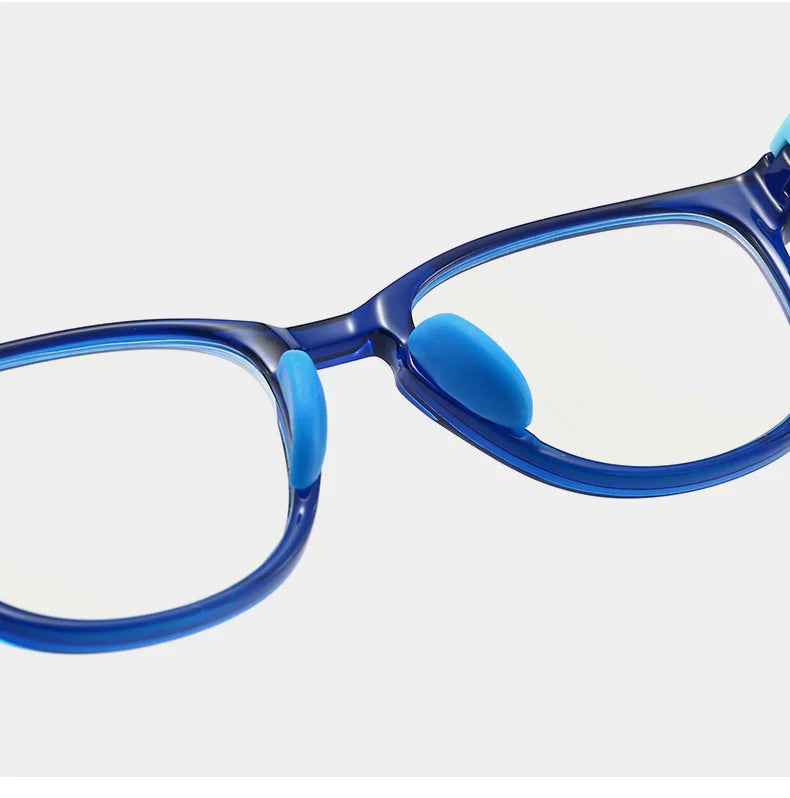 Ralferty Flexible Children's Anti-glare Blue Light Computer Glasses Kids Boy 0 Diopter Spectacles Myopia Optical Glasses Frame