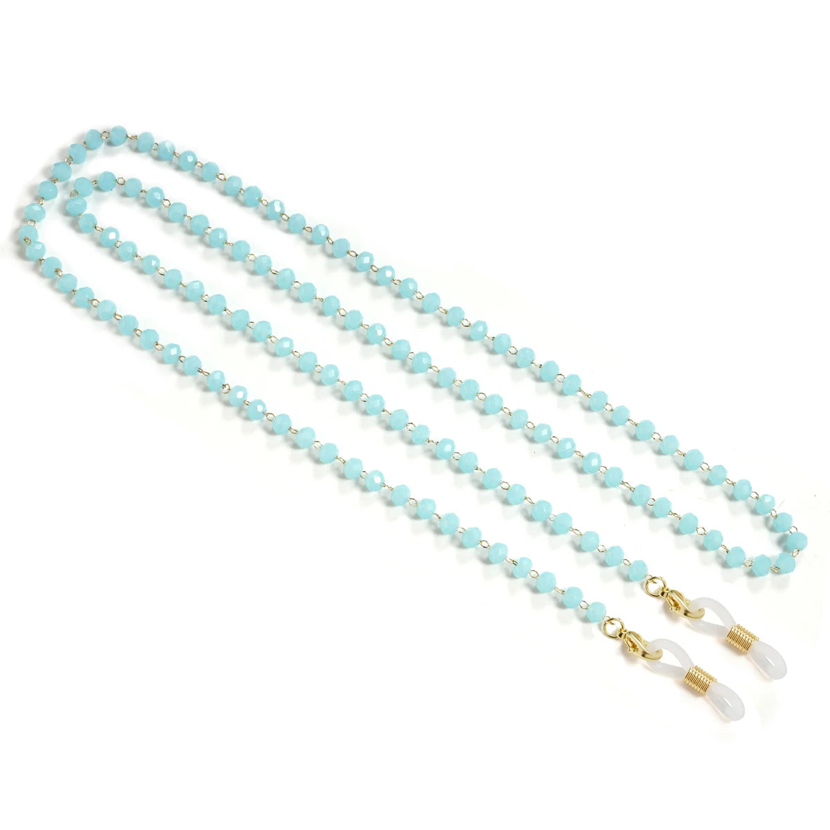 Classic Black Pearl Acrylic Beaded Glasses Chain with silicone anti-skid adjustable eyewear attachments for all glasses