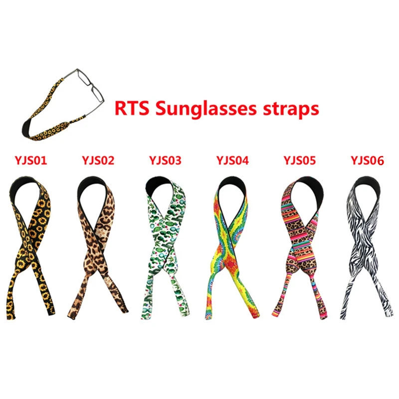 Eyeglasses Holder Strap Premium Soft Neoprene Glasses Anti Slip Strap Stretchy Neck Cord Sports Sunglasses Retainer for Men Wome