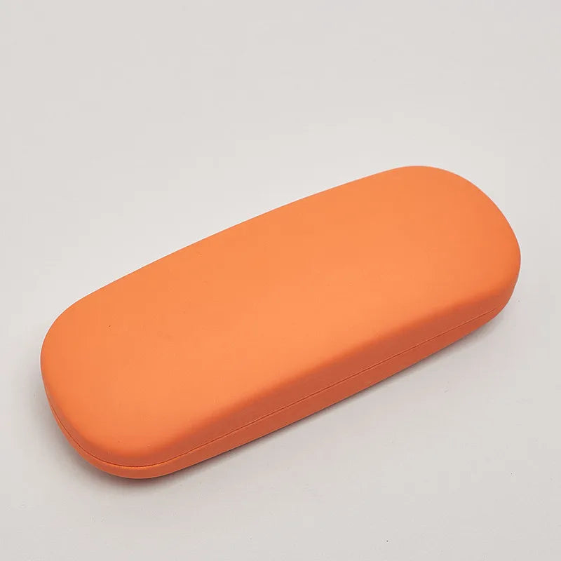 Solid Candy Color Leather Glasses Case - Sunglasses Hard Organization Students Optical Myopia Glasses Box Holder