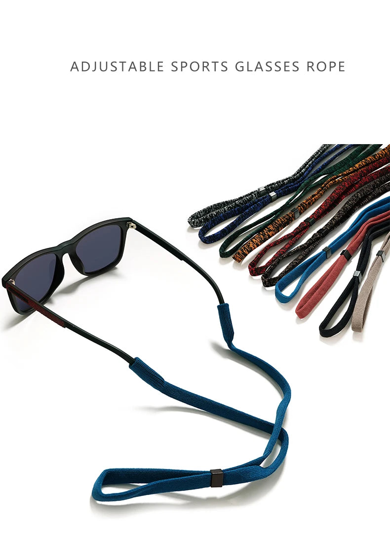Non-Slip Sunglasses Rope Unisex Outdoors Sports Glasses Cord Women Men Eyeglasses Eyewear Cord Elastic Polyester Neck Strap