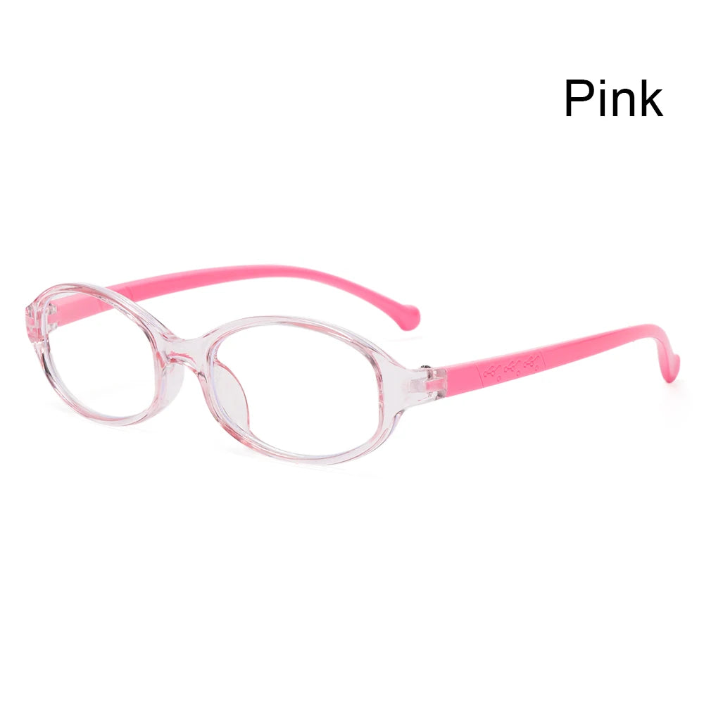 Children Round Anti-blue Light Eyeglasses Ultra Light Frame Computer Glasses Protection Portable Eyewear Goggles Spectacle