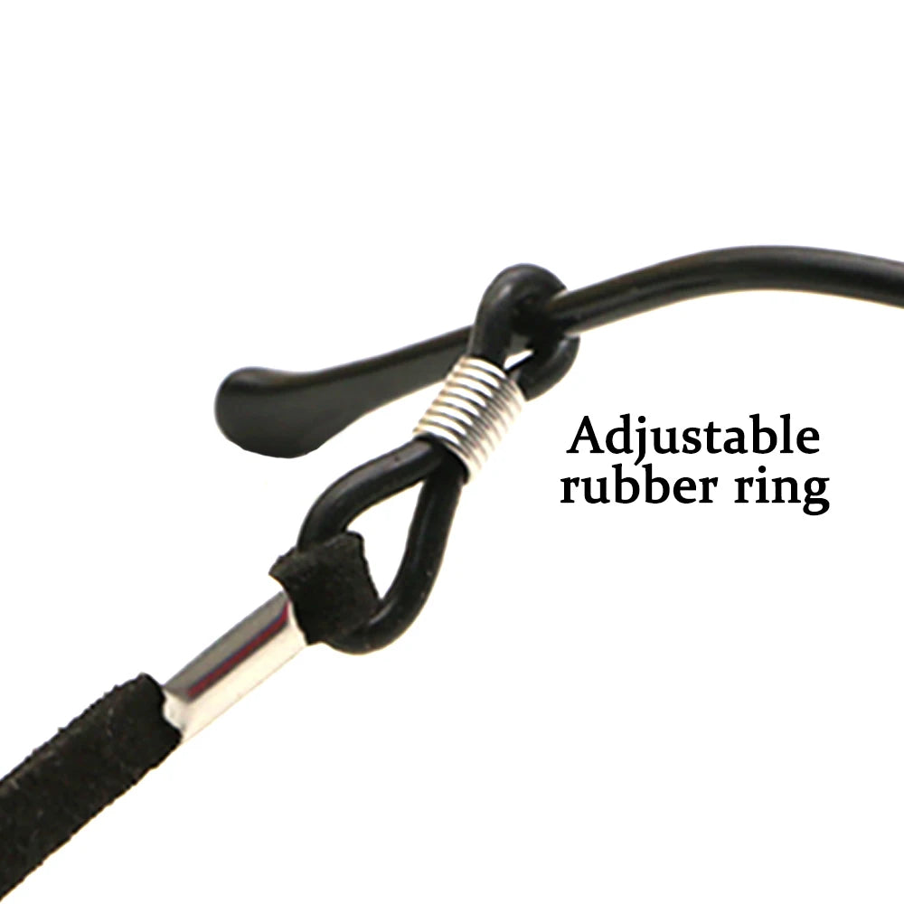 Colourful Leather Design High Elasticity Sunglasses Lanyard Strap Necklace Eyeglass Glasses Chain Cord Reading Glasses Strap Decoration