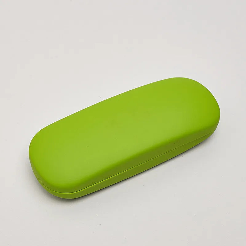 Solid Candy Color Leather Glasses Case - Sunglasses Hard Organization Students Optical Myopia Glasses Box Holder