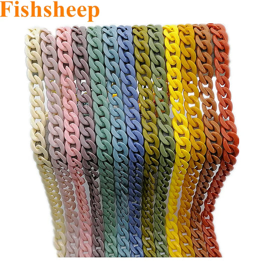 FishSheep 2020 New Color Acrylic Sunglasses Chain Women Eyeglass Chains Reading Glasses Cord Holder Neck Strap Rope Lanyard