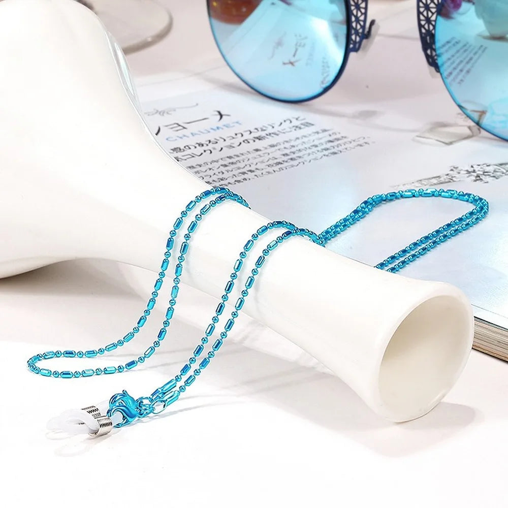 Glasses Chain Face Mask Necklace Non-slip Sunglasses Lanyard Metal Multicolor Retro Art Glasses Chain Neutral Jewelry