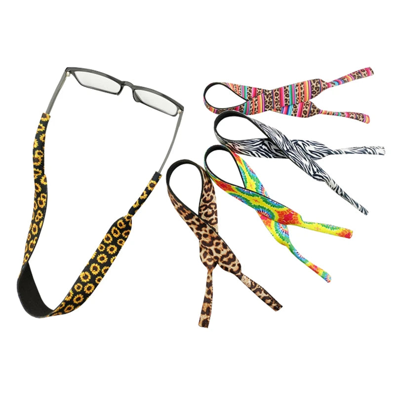 Eyeglasses Holder Strap Premium Soft Neoprene Glasses Anti Slip Strap Stretchy Neck Cord Sports Sunglasses Retainer for Men Wome
