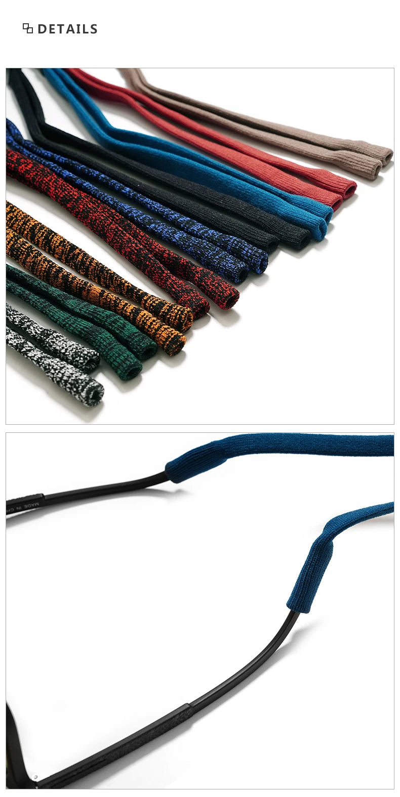 Non-Slip Sunglasses Rope Unisex Outdoors Sports Glasses Cord Women Men Eyeglasses Eyewear Cord Elastic Polyester Neck Strap