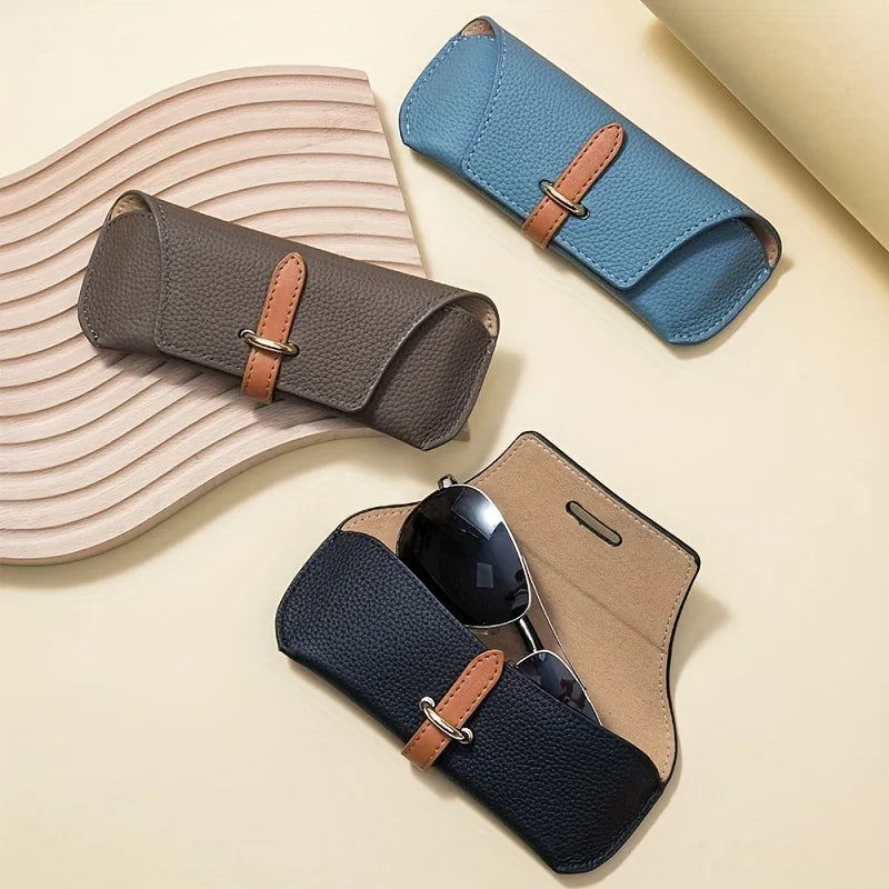 Trendy Ladies spectacle cases , suitable for various eyeglasses storage cases, portable thickened PU glasses case