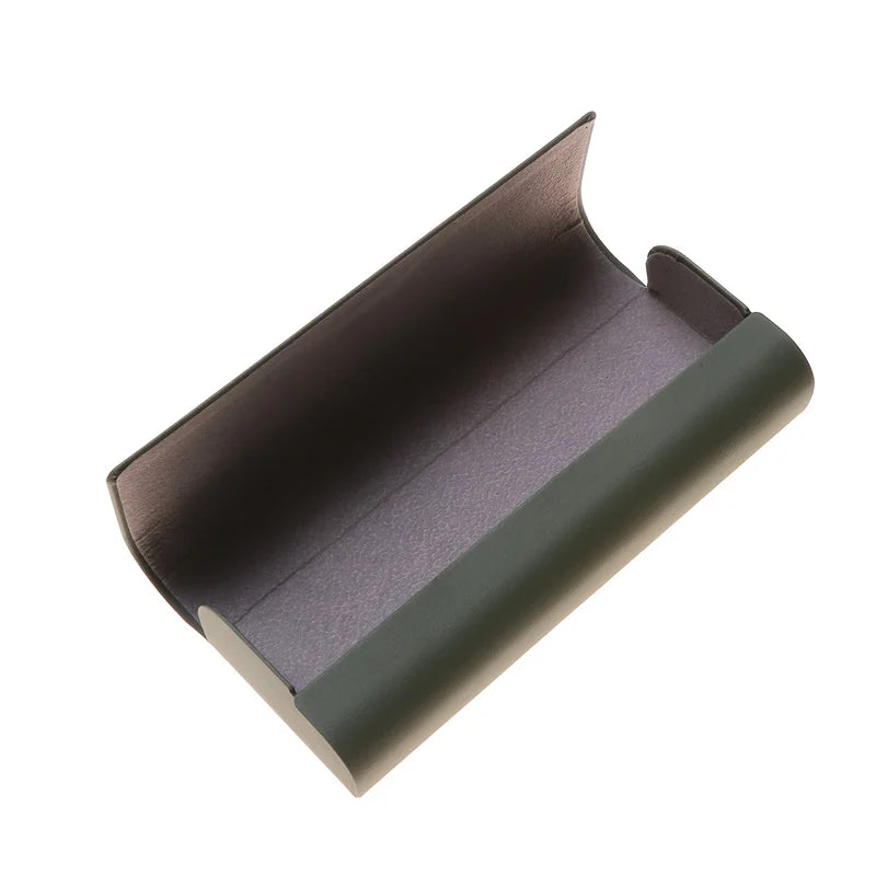 PU Leather Glasses Box - Men Women Sunglasses Spectacle Storage Box Portable Anti-Pressure Eyeglasses Bag Eyewear Accesso