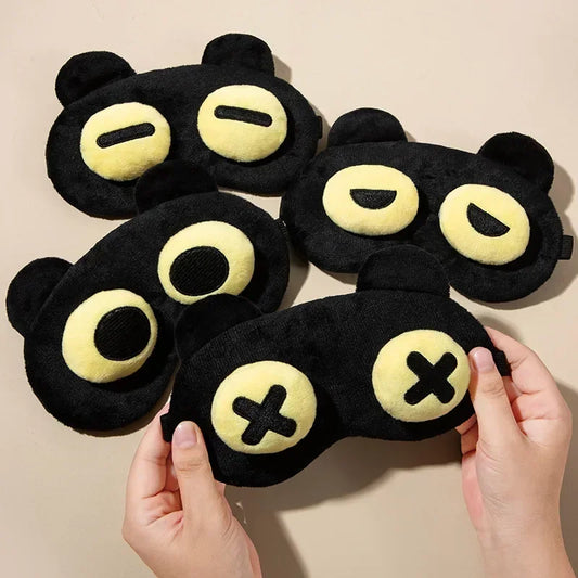 Cute Eye Mask Sleep Soothing Eye Fatigue Warm Compress Wear Comfortable Children And Students Eye Masks