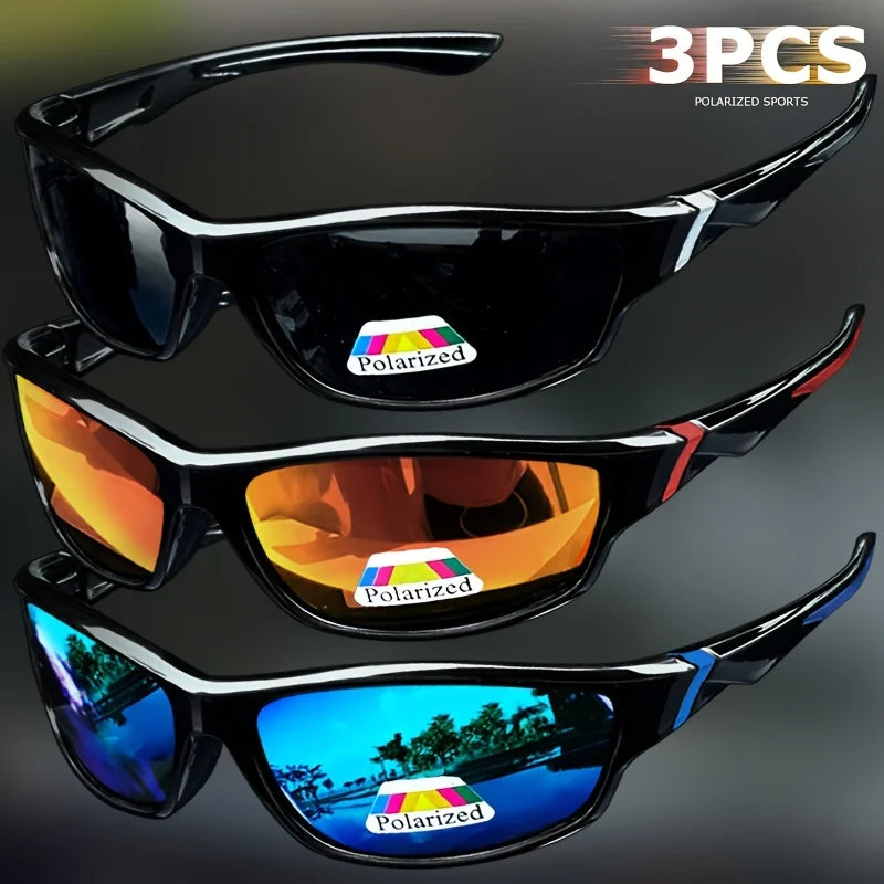 Vintage Sports Sunglasses - Men Women Fishing Running Cycling Mountaineering Sport Man Sun Glasses Anti-Glare UV400