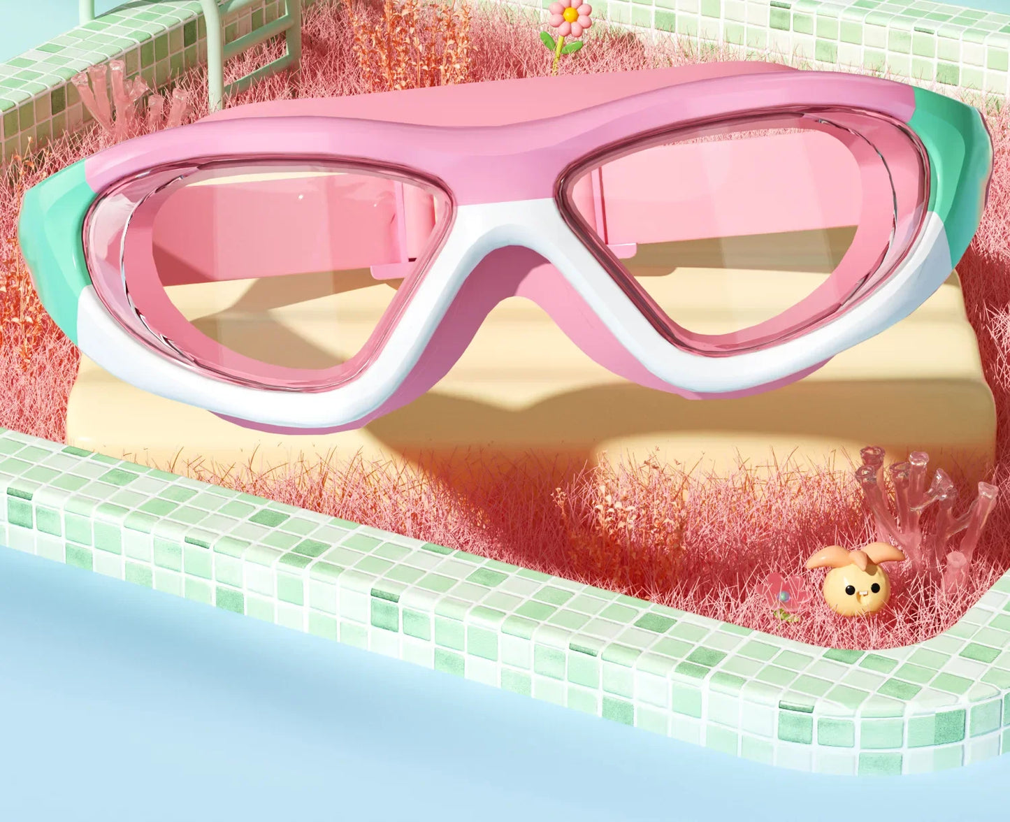 Children's Swimming Goggles - High Definition Waterproof Anti-fog Large Frame Glasses For Boys Girls Wholesale
