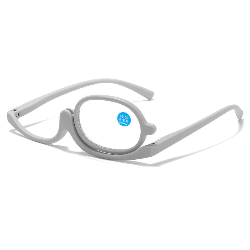 Makeup Glasses - Magnifying, rotating reading glasses.