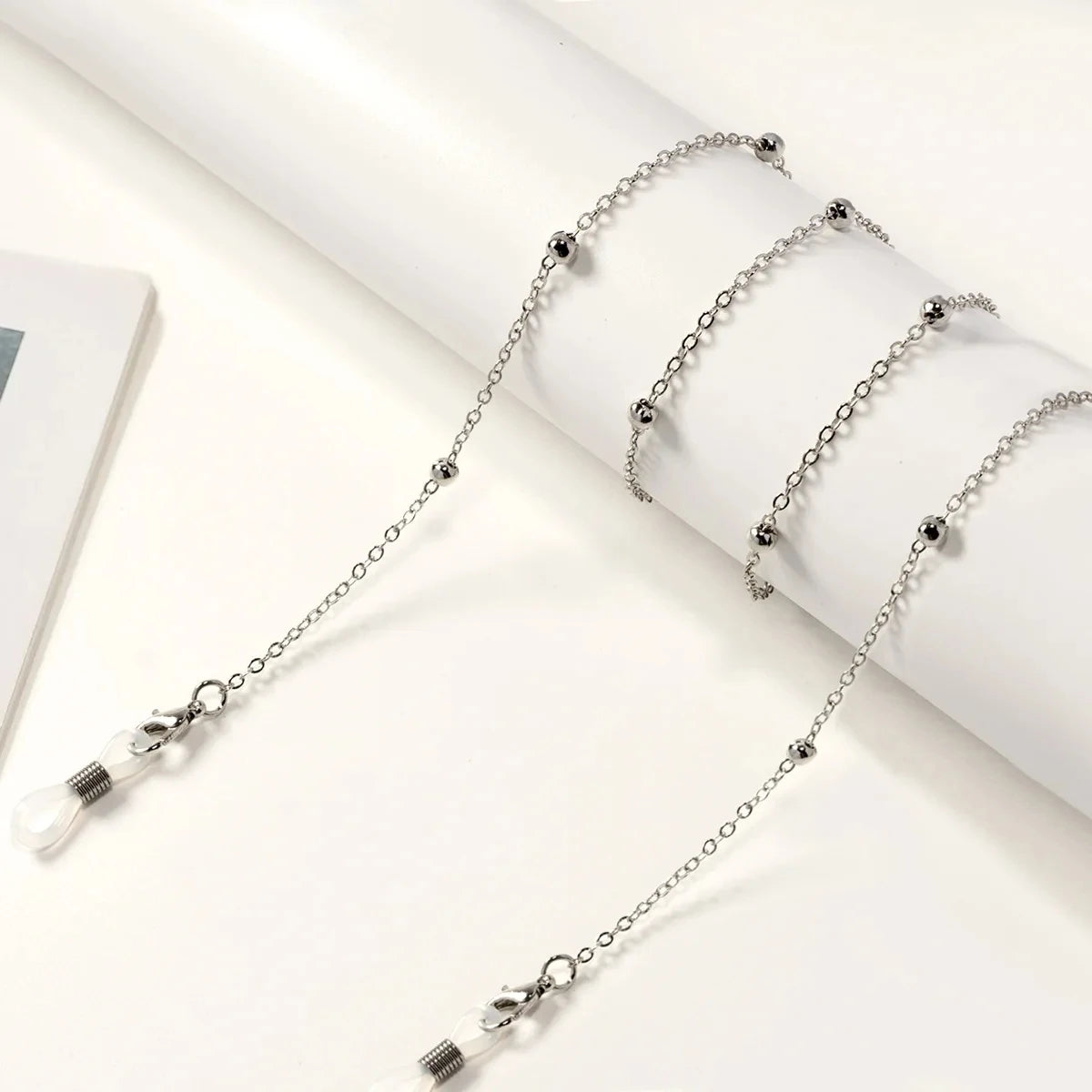 Pearl Style Glasses Chain - Pearl Flower Glasses Hanging Rope Anti-Lost Eyewear Mask Lanyard Women Sunglasses Glasses Chain