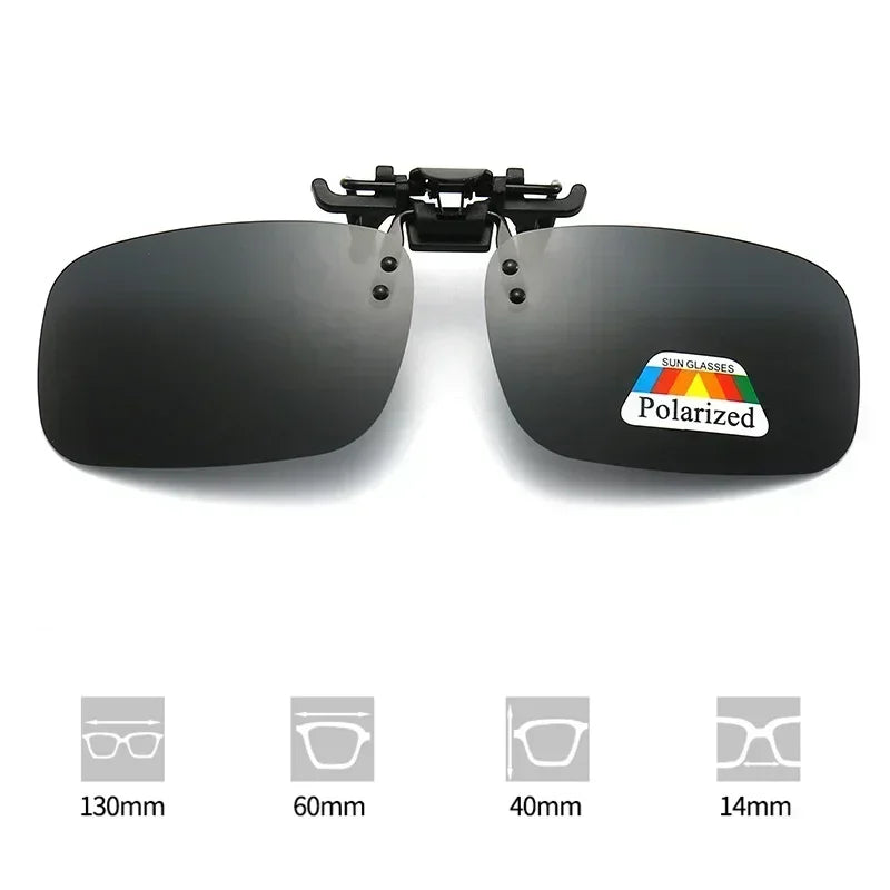 Polarized Sunglasses Clips Glasses Clip Driving Night Vision Eyeglasses UV400 Outdoor Shades High Definition Sun Glasses Clips