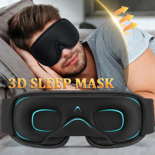 Soft 3D Sleep Mask  100% Light Blocking