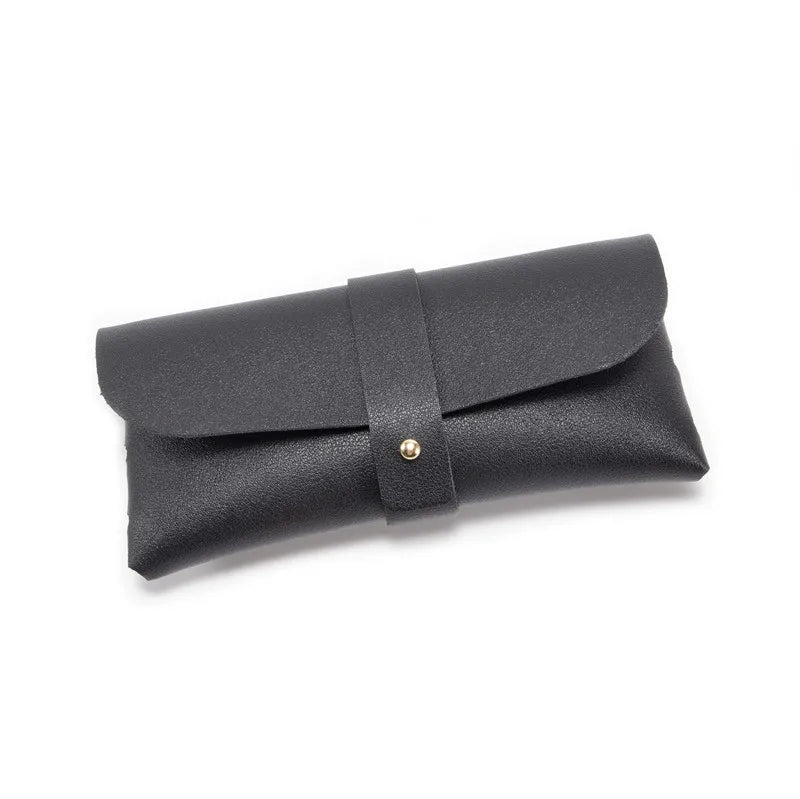 Coloured PU Leather Glasses Pouches - Jewelry Pouch Fashion Men and Women Sun Glasses Box Soft Gift Bag Large Size